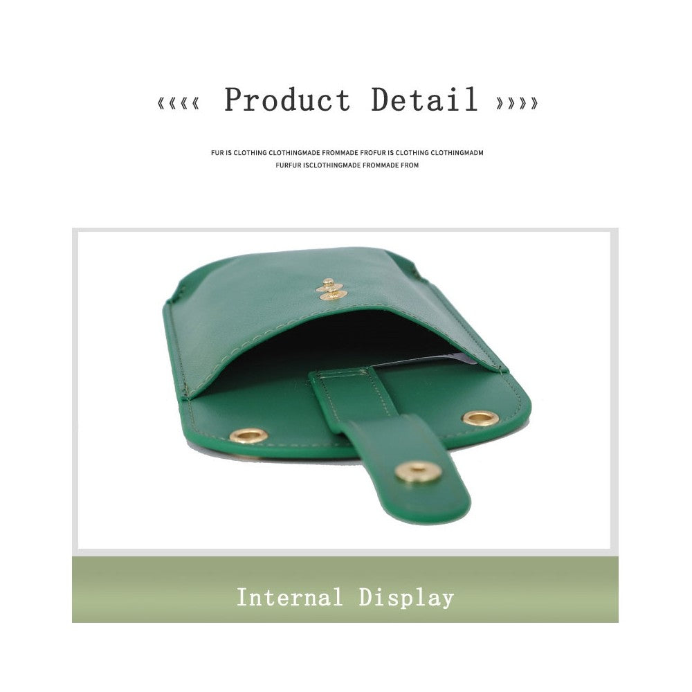 Cute Small PU Leather Chain One Shoulder Cell Phone Crossbody Bag