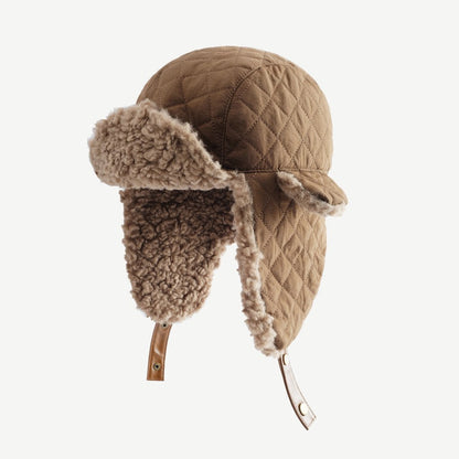 Solid Color Teddy Padded Warm Hat