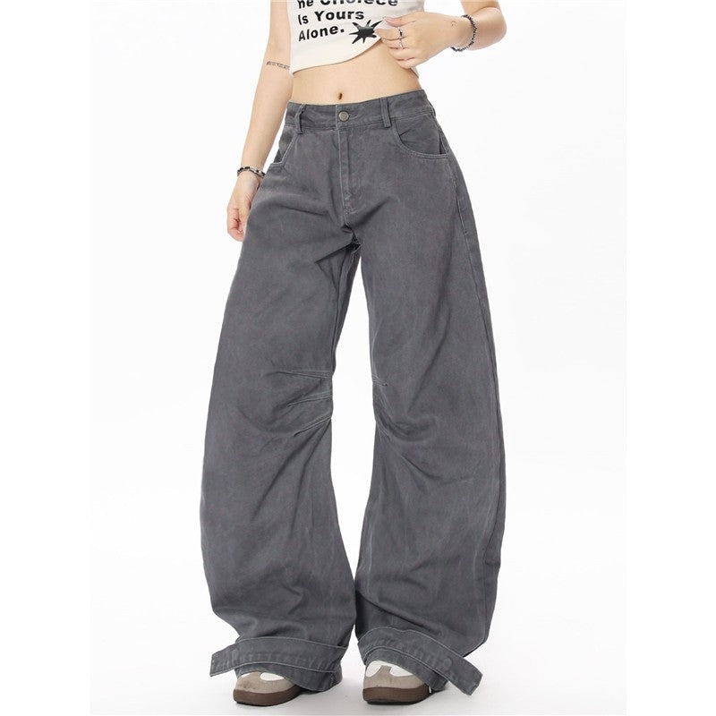 Vintage Carpenter Jeans With Curved Blade Design