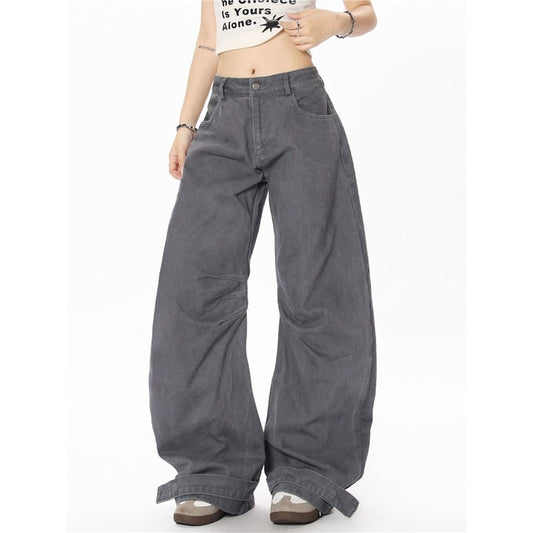 Vintage Carpenter Jeans With Curved Blade Design