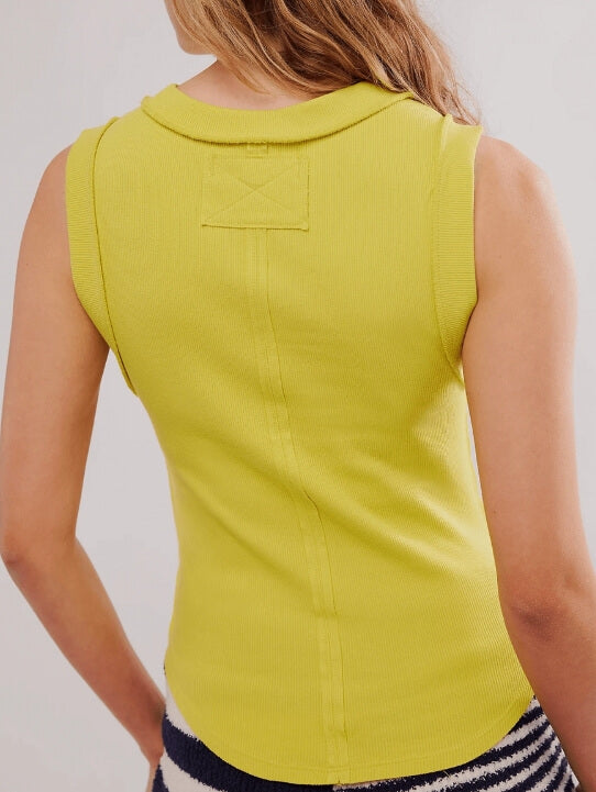 Basic Round Neck Ribbed Tank Tops