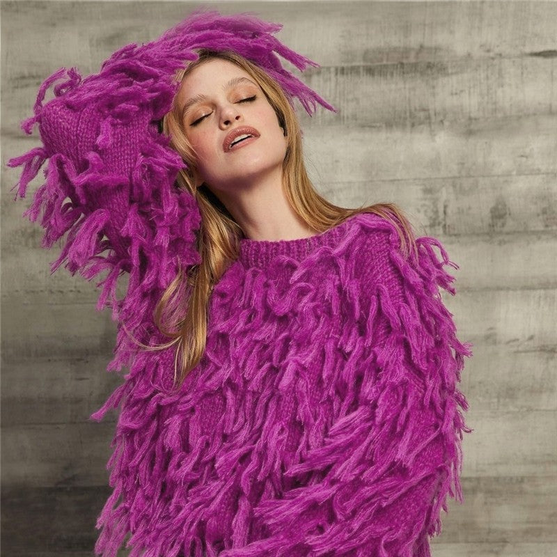 Fashionable Casual Loose Fringe Sweater