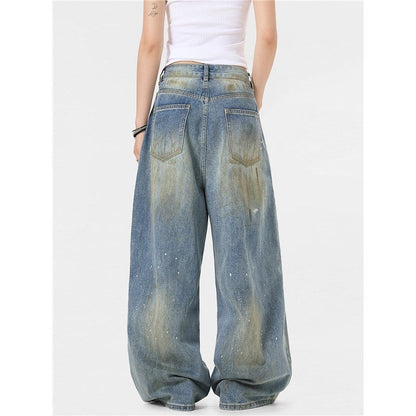 High Street Ripped Wide Leg Jeans