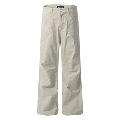Vintage Washed Straight Leg Cargo Pants