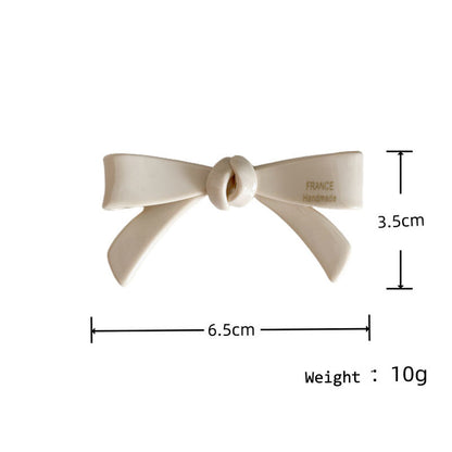 Chic Solid Color Bow Knot Hair Clip