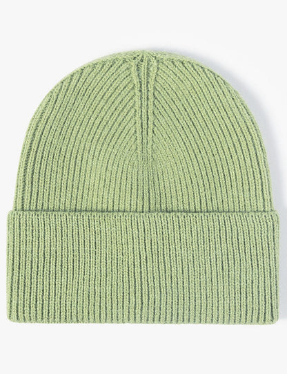 Solid Color Large Size Knit Beanie