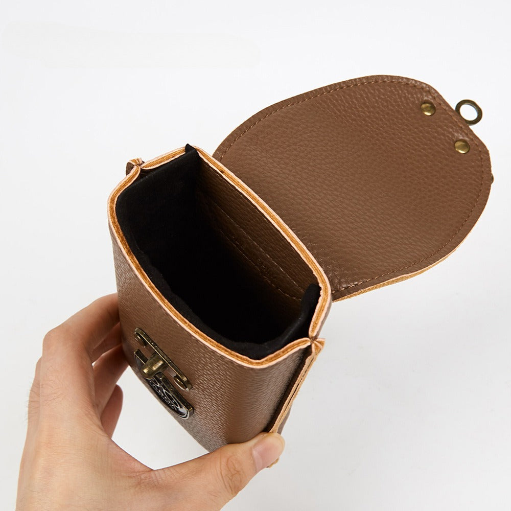 Portable Simple PU Leather Sunglasses Case