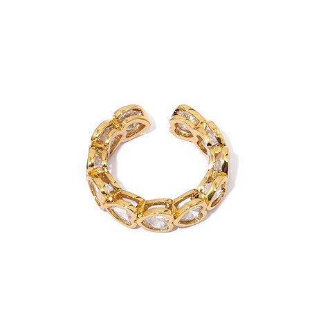 Love Zircon Simple Adjustable Rings