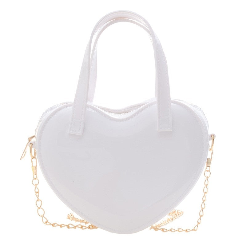 Candy Color Heart Shape Mini Handbag