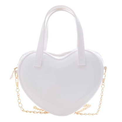 Candy Color Heart Shape Mini Handbag