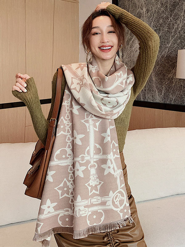 Original Warm Letter Print Shawl&Scarf