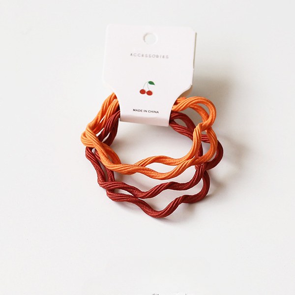 Candy Color Wave Simple Cute Hair Ties