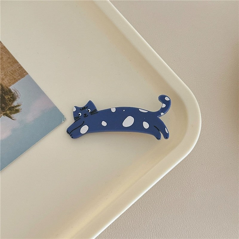 Cute Spotted Cat Duckbill Hair Clip