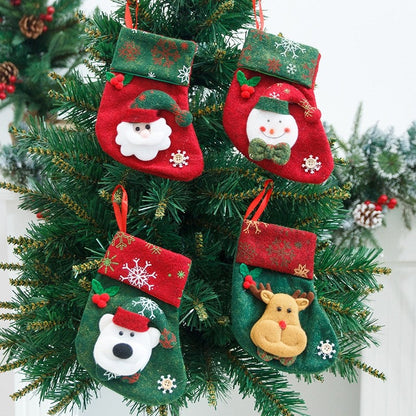 Christmas Socks Gift Bag Small Christmas Socks Pendant Christmas Tree Pendant