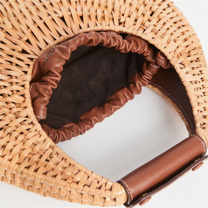Durable Fashion Rattan Weaving Hand Bag