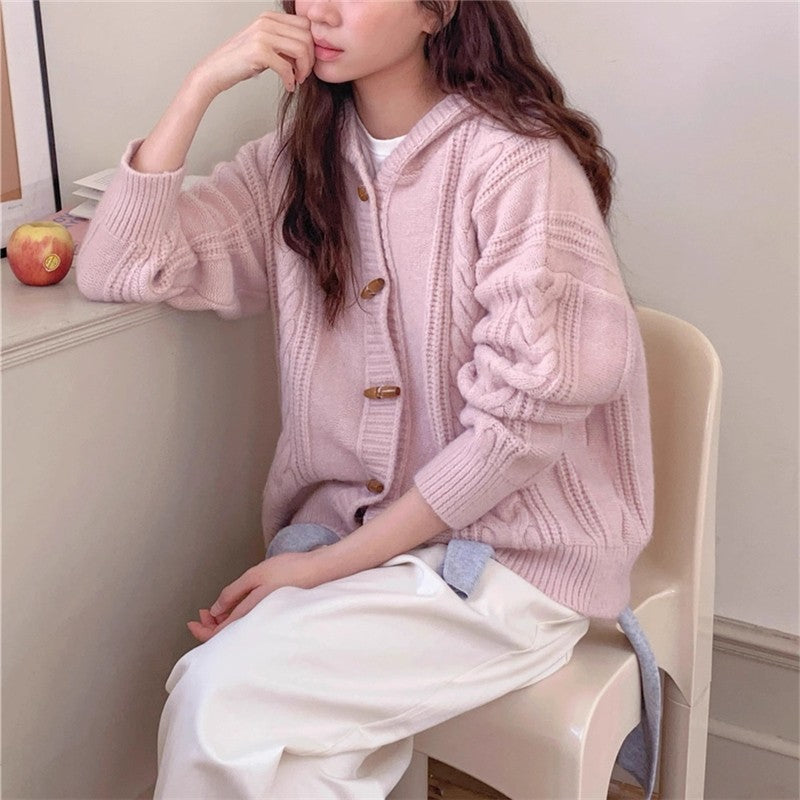 Loose Knit Cardigan Top