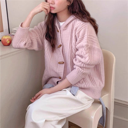 Loose Knit Cardigan Top