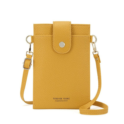 Solid Color Simple Crossbody Mobile Phone Bag