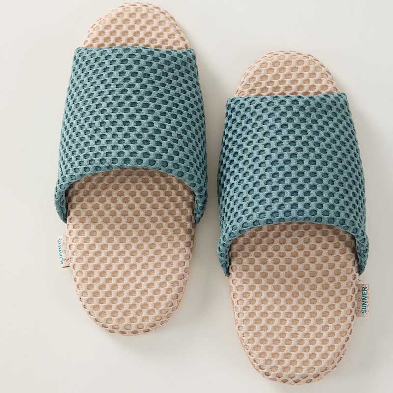 Simple Soft Mesh Breathable Home Slippers