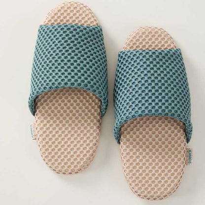 Simple Soft Mesh Breathable Home Slippers