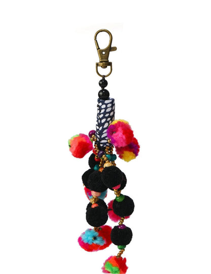 Vintage Bohemian Pom-Pom Tassel Bag Charm