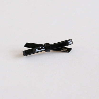 Elegant Minimalist Crossed Bow Acetate Hair Clip