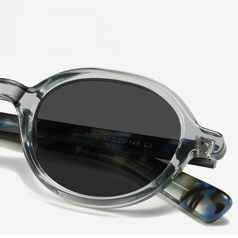 Classic Retro Oval Frame Sunglasses