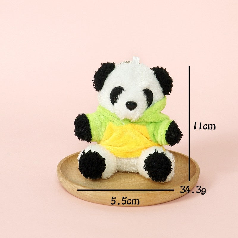 Panda Plush Hoodie Pendant Charm
