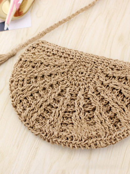 Small Semicircle Knitting Beach Bag