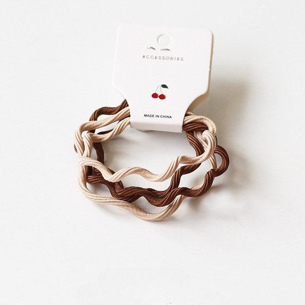 Candy Color Wave Simple Cute Hair Ties