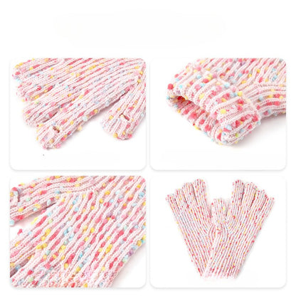 Colorful Mini Ball Sweet Knit Gloves