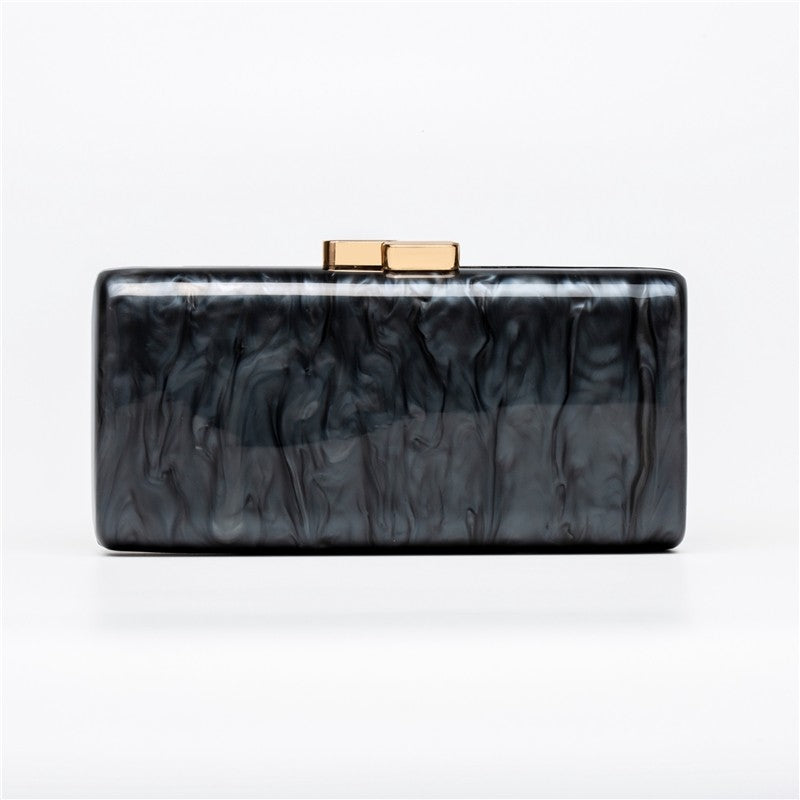 Trendy Acrylic Rectangular Evening Clutch