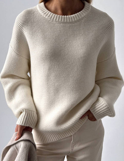 Round Neck Simple Loose Sweater