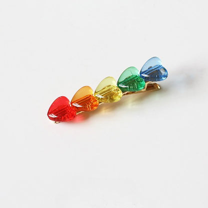 Gradient Color Love Cute Hair Clips