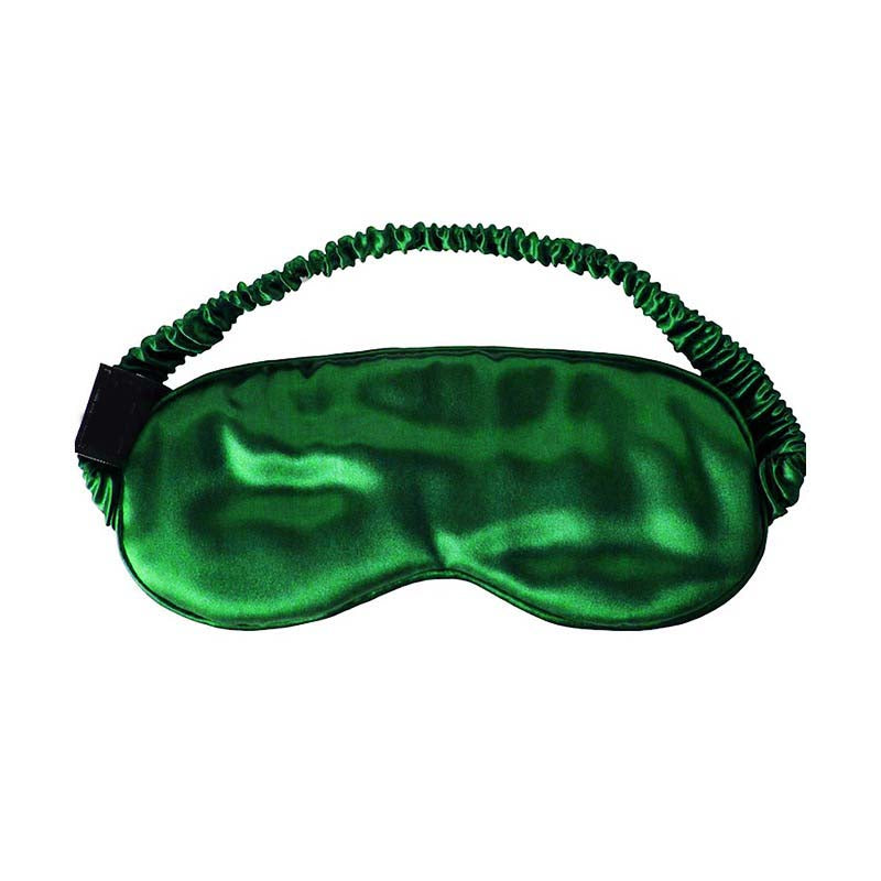 Solid Color Silk Eye Mask With Elastic Band