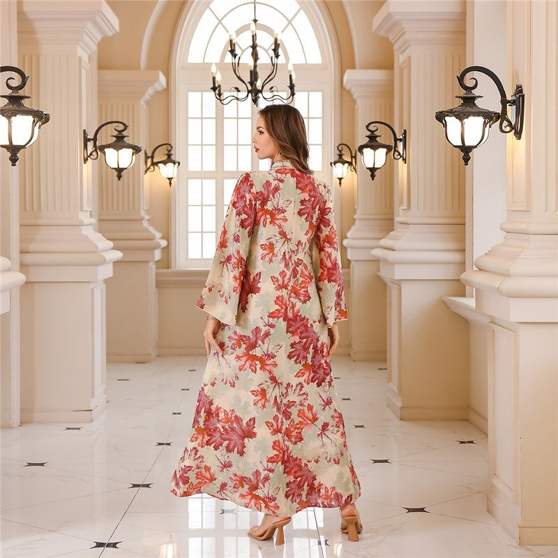 Muslim Print Maxi Dress