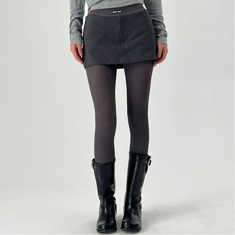 Medium Thick Solid Color Minimalist Base Pantyhose