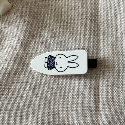 Cartoon Bunny Print Duckbill Hair Clip