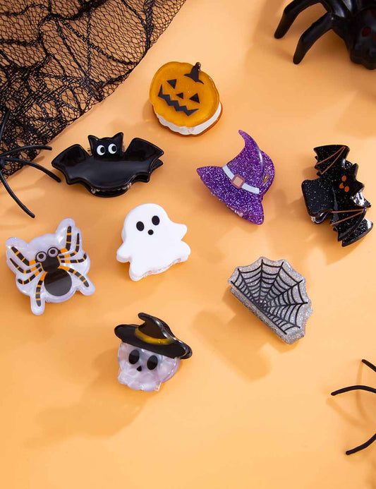 Cute Halloween Spider Ghost Mini Hair Claw