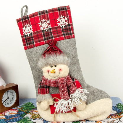 Christmas Sock Gift Bag Large Three-Dimensional Candy Bag Christmas Decoration Scene Decoration