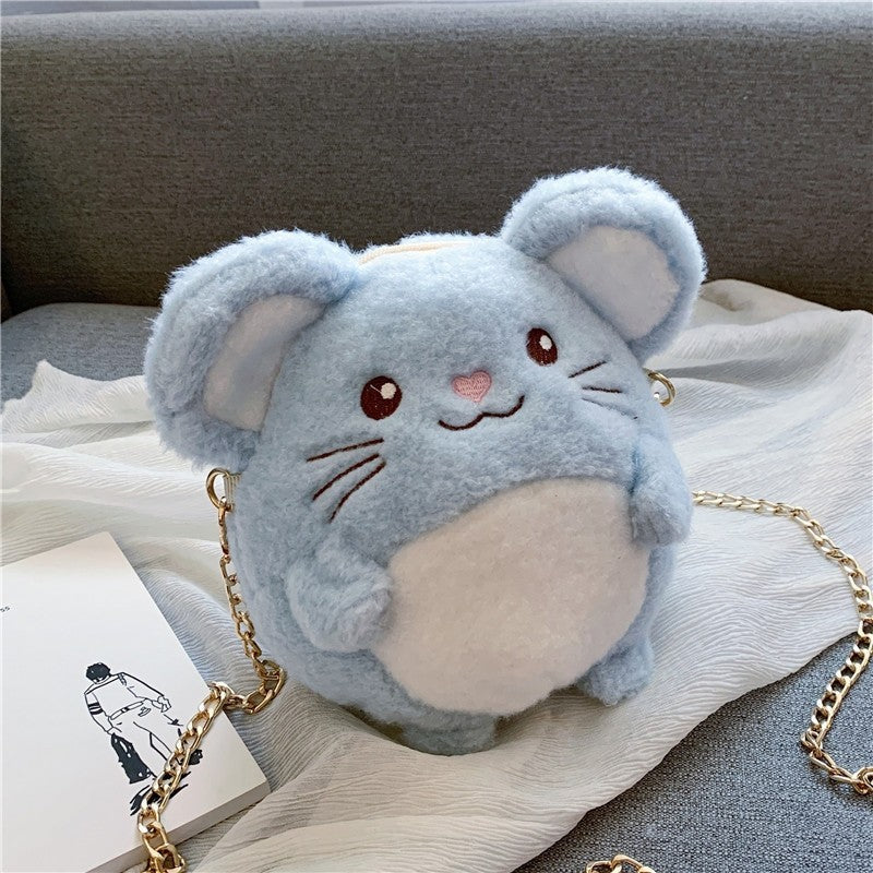 Cute Plush Cartoon Doll Shoulder Bag
