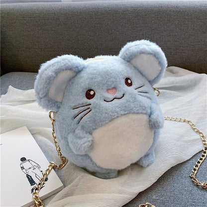 Cute Plush Cartoon Doll Shoulder Bag