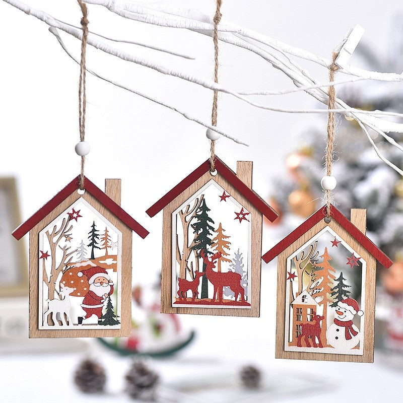 Christmas Wooden Candle Decorations