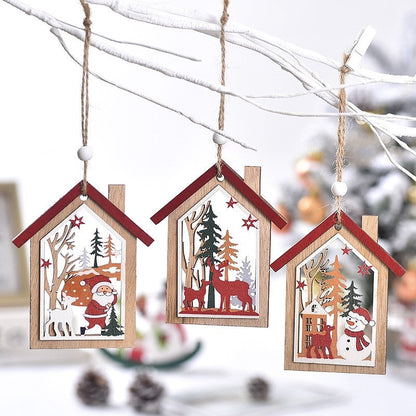Christmas Wooden Candle Decorations