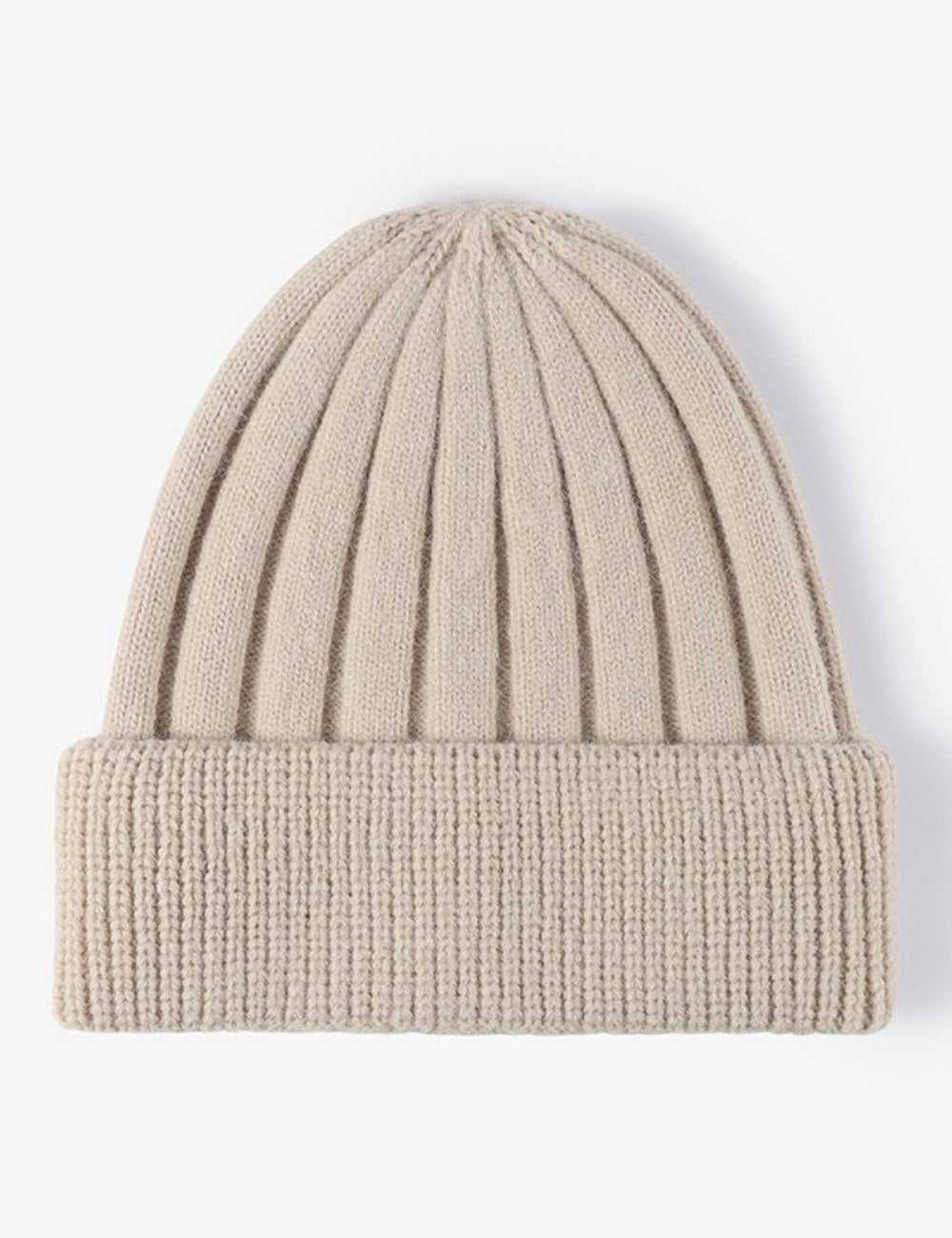 Simple Solid Color Thick Knit Beanie