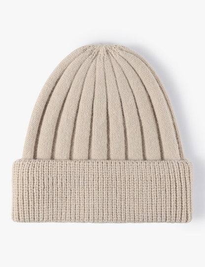Simple Solid Color Thick Knit Beanie