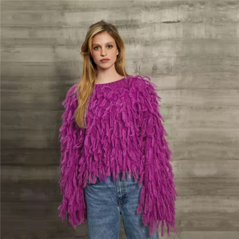 Fashionable Casual Loose Fringe Sweater