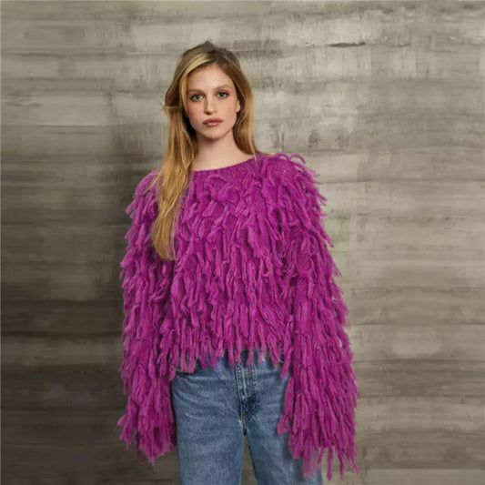 Fashionable Casual Loose Fringe Sweater