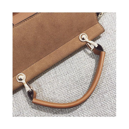Plain Wide Shoulder Strap Crossbody Bag