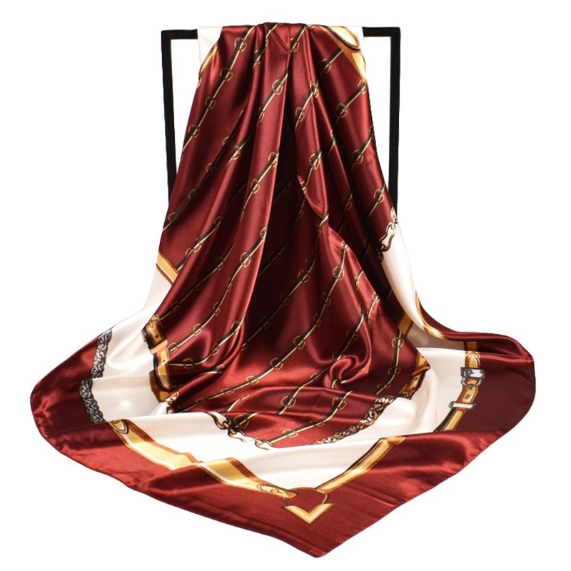 Fashion Retro Geometric Pattern Square Scarf